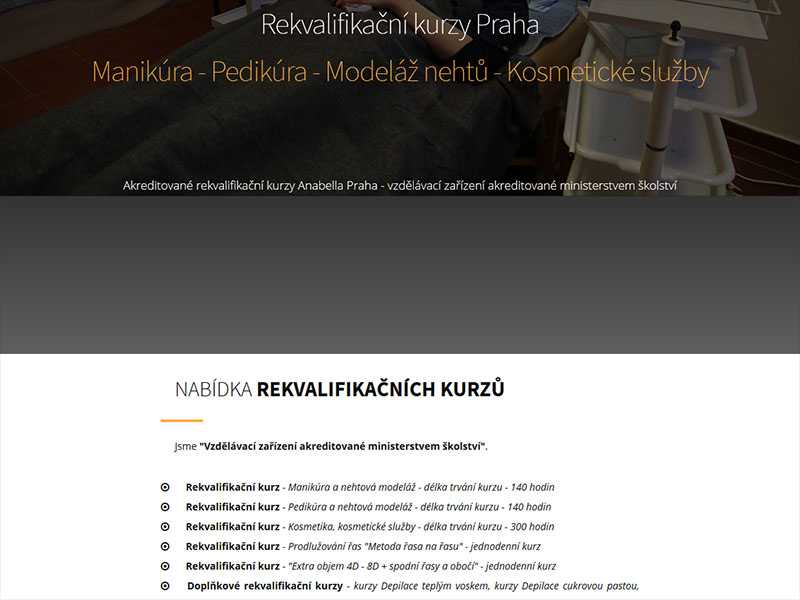 Rekvalifikační kurzy Manikúra - Pedikúra - Modeláž
